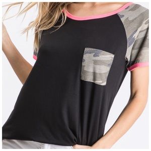 Camo with hot pink accent